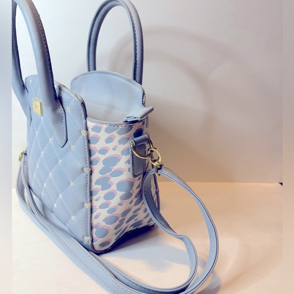 Betsey Johnson Pastel Blue Quilted Crossbody Bag - Picture 3 of 10